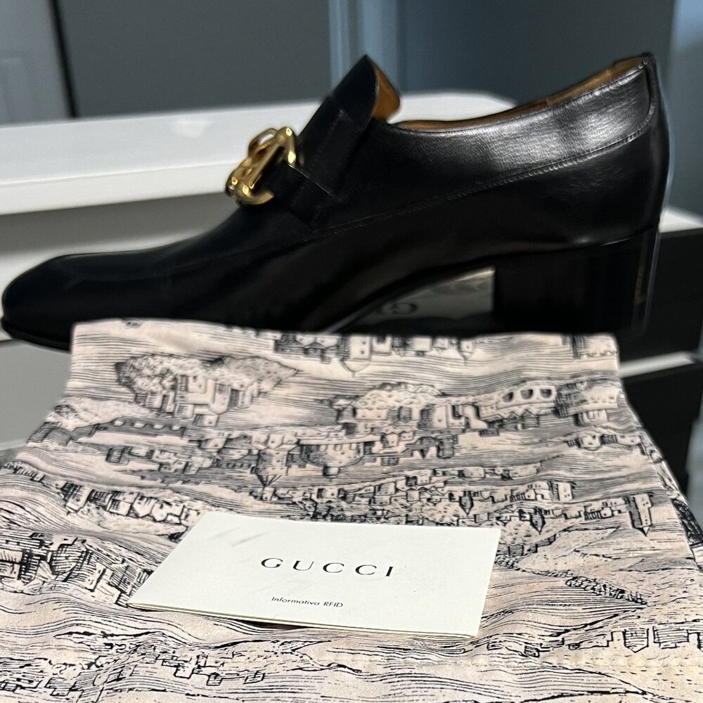 Gucci black leather ice lolly